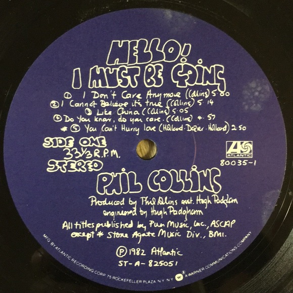 Phil Collins - “Hello, I Must Be Going!” Vinyl LP - Picture 4 of 5